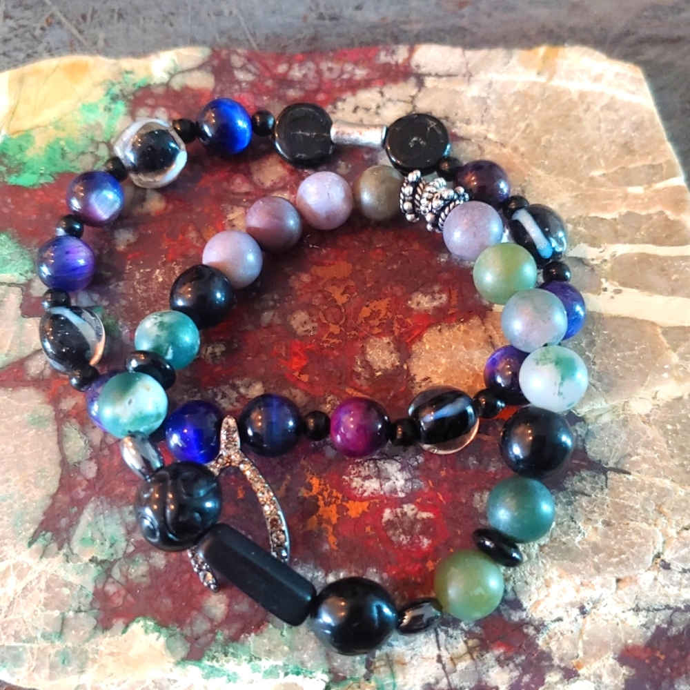 2 Mala Bead Bracelets